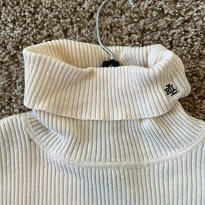 Lauren Ralph Lauren Turtleneck Ribbed Top